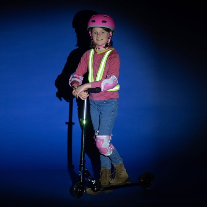 Захисний комплект налокітники та наколінники MICRO - РОЖЕВИЙ (лік. 17-21 cm, кол. 25-31 cm, M.), укр, укр