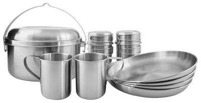 Набір посуду Tatonka Picnic Set IV Silver, Silver