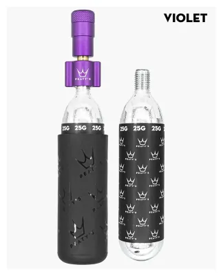 Насос Peaty's Holeshot CO2 Tyre Inflator, MTB 25g, Violet
