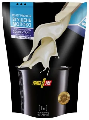 Сироватковий протеїн Power Pro Whey Protein (Згущене молоко) 1000 г