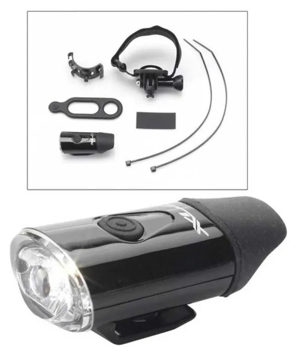 Фара на шолом XLC CL-F23, USB, Led