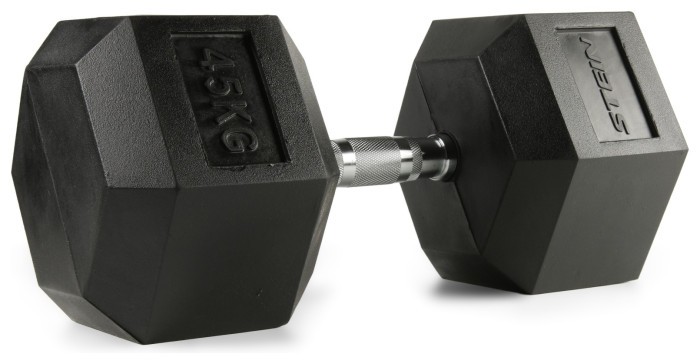 Гантель гексогональная 45 кг. Стейн. OK1013-45