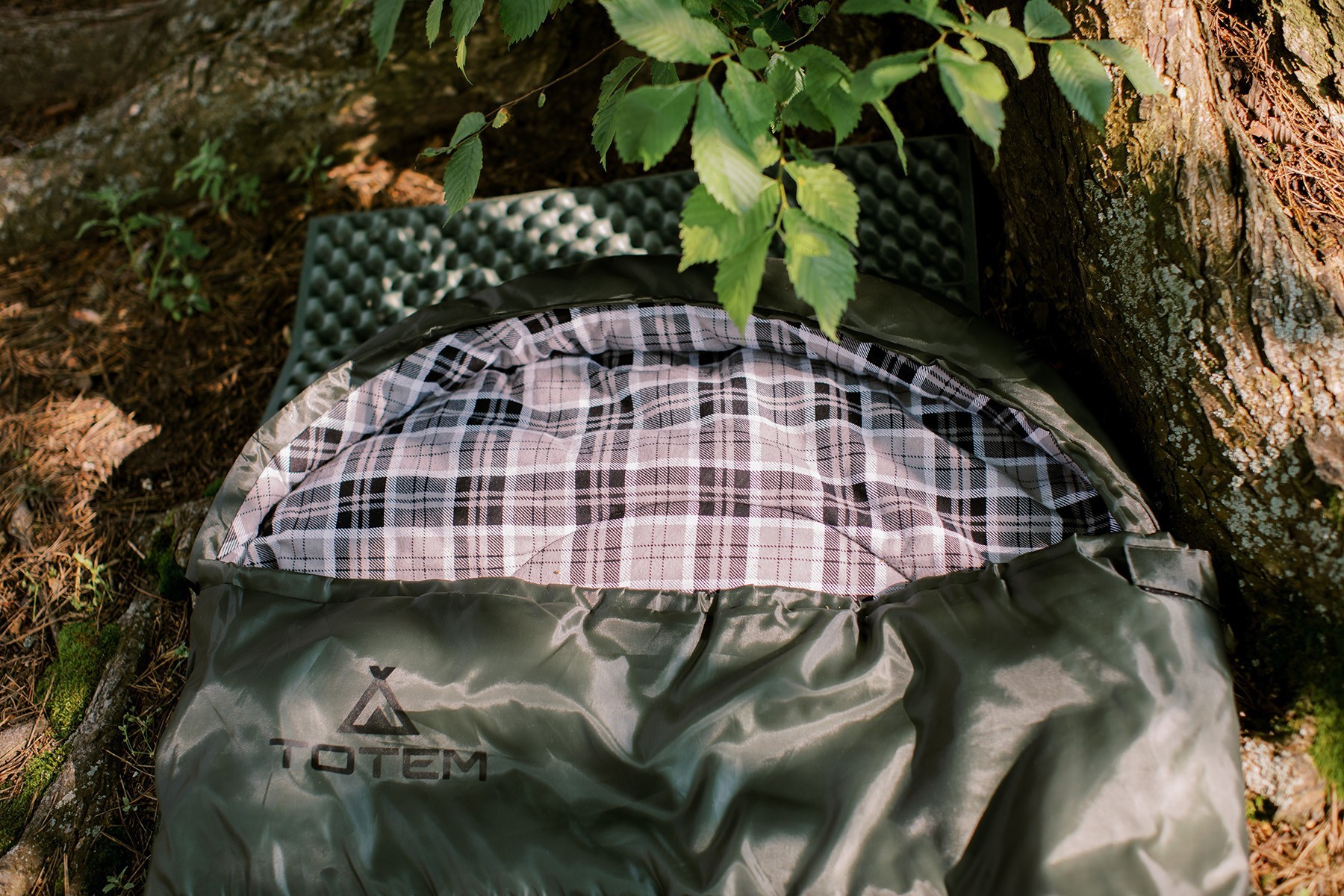 Спальний мішок Totem Ember Plus XXL ковдра з капюш лівий olive 190/90 UTTS-015, укр, укр