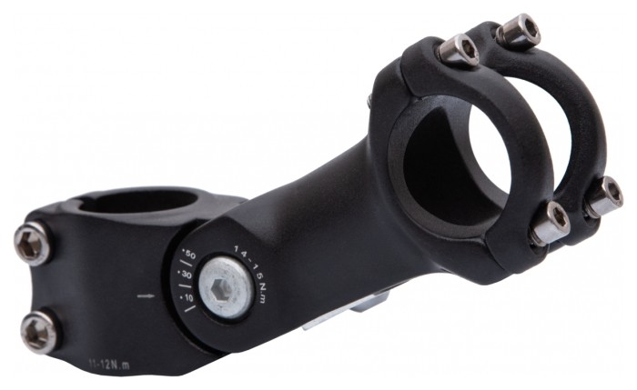 Винос руля AL рег.1-1/8" д.31,8мм L105мм чорн.YL-178, укр, укр