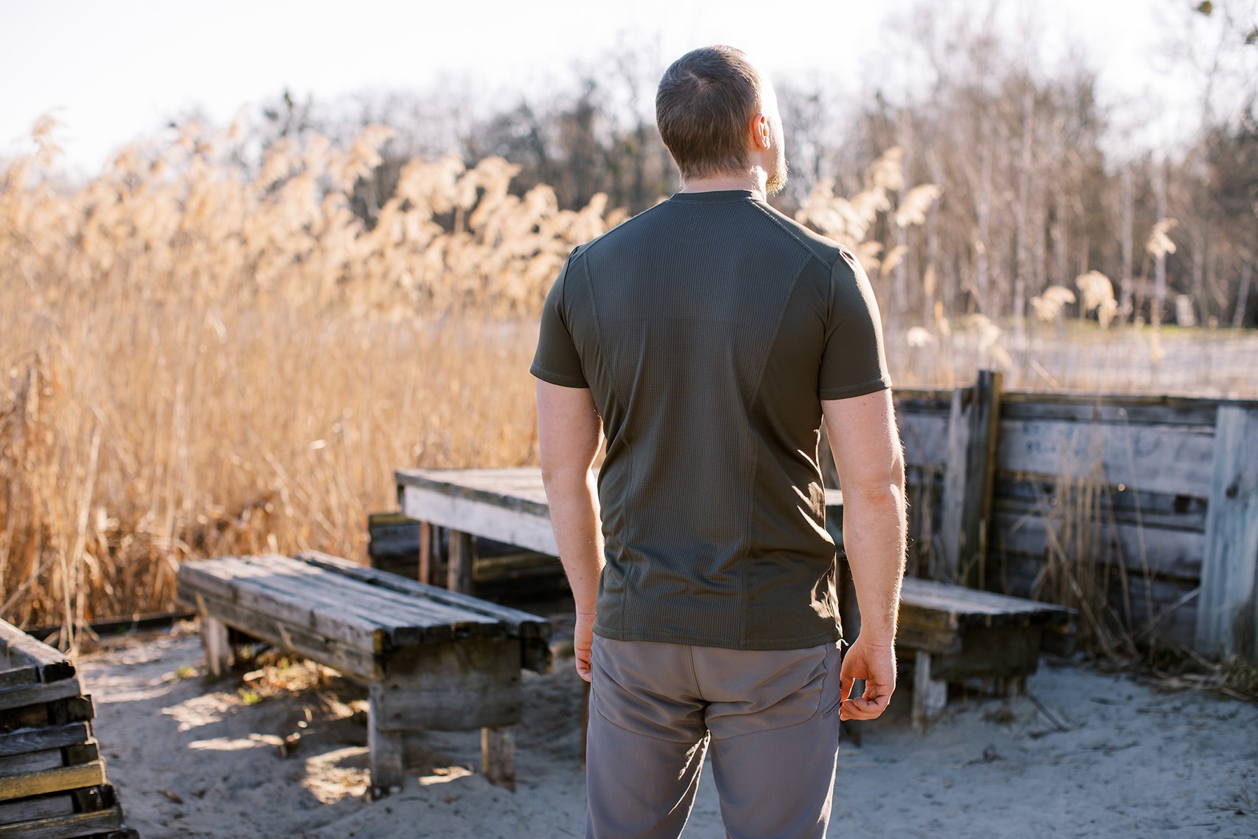 Футболка Tribe CoolpaS S T-KI-0006-olive, укр, укр