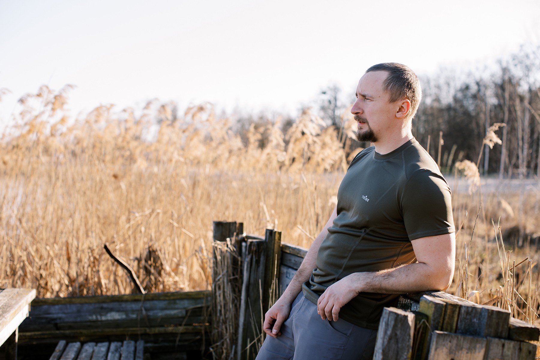 Футболка Tribe CoolpaS S T-KI-0006-olive, укр, укр