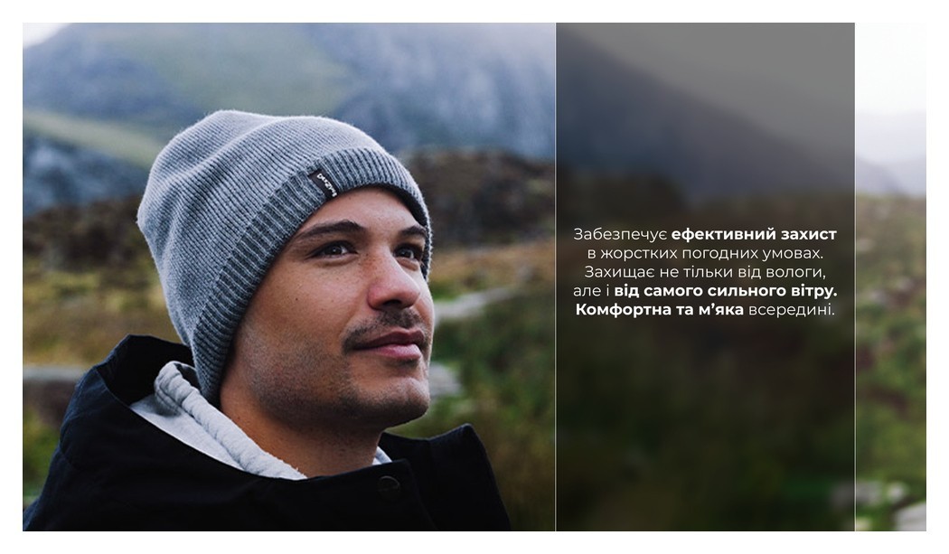 Шапка водонепроницаемая Dexshell, р-р L/XL (58-60 см), серая