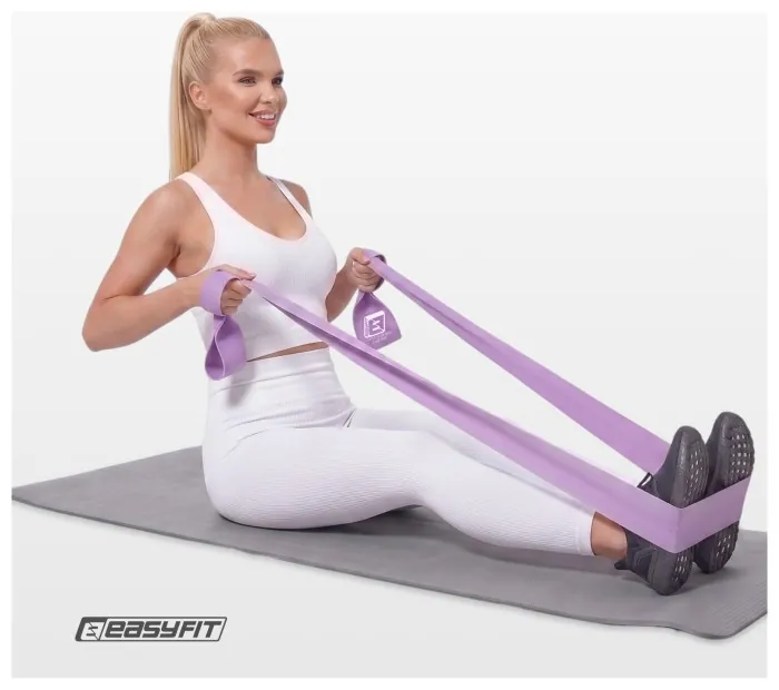 Стрічка для пілатесу EasyFit EPP 0.65 мм пурпурова
