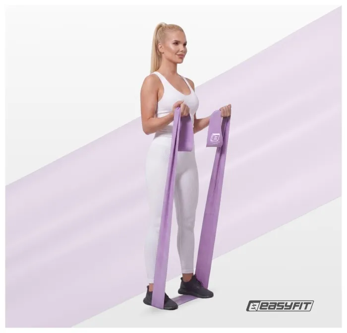 Стрічка для пілатесу EasyFit EPP 0.65 мм пурпурова