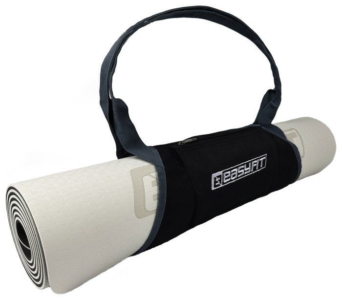 Сумка-переноска EasyFit для йога-килимка Сіра