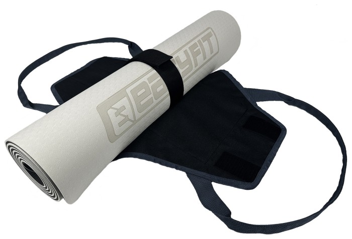 Сумка-переноска EasyFit для йога-килимка Сіра