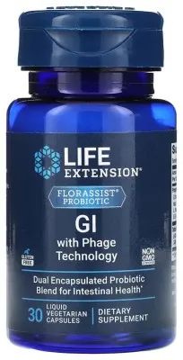LE FLORASSIST® GI with Phage Technology - 30 vcaps (Поврежденная банка)