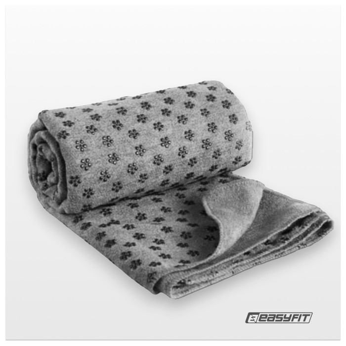 Рушник для йоги EasyFit Yoga Mat Towel з мікрофібри (Сірий)