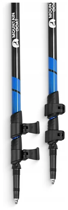 Трекінгові палиці Mountain Goat Peak+ 60-135 см Black/Blue (P-5907739318268)