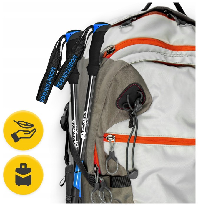 Трекінгові палиці Mountain Goat Peak+ 60-135 см Black/Blue (P-5907739318268)