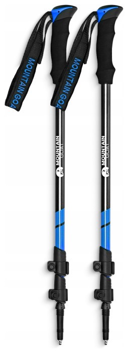 Трекінгові палиці Mountain Goat Peak+ 60-135 см Black/Blue (P-5907739318268)