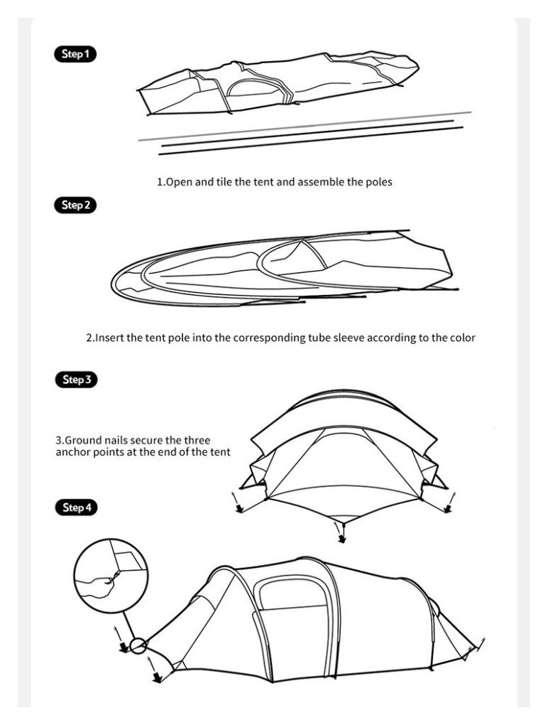 Палатка двухместная Naturehike Opalus, UL, CNK2450WS036, темно-зеленая