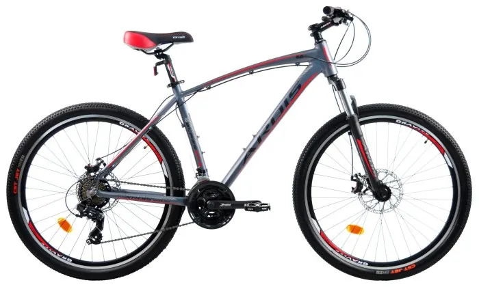 Велосипед 27,5 MTB AL "BLAZE", Серо красный