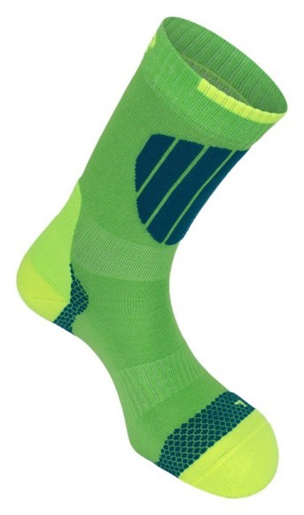 Носки для туризму K2 TECH IN-LINE SKATING 43-46 Green/neon yellow (12713), укр