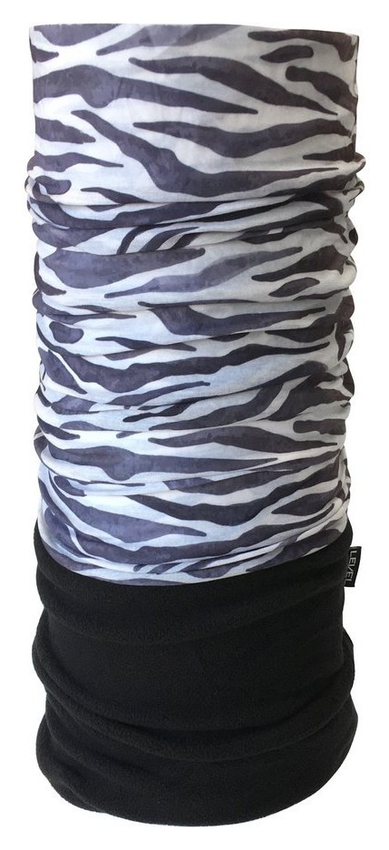 Бандана-бафф багатофункціональна Level ZEBRA One size Black/white (LSMS21U6M), укр, укр
