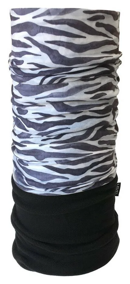 Бандана-бафф багатофункціональна Level ZEBRA One size Black/white (LSMS21U6M) (one size black, white)