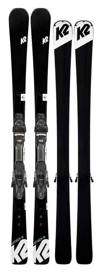 Лижі гірські комплект K2 ANTHEM 76 LTD+ER3 10 CMPCT QKCLK 149см Black/white (10D0411.143.1+10D1011.143.4), укр, укр