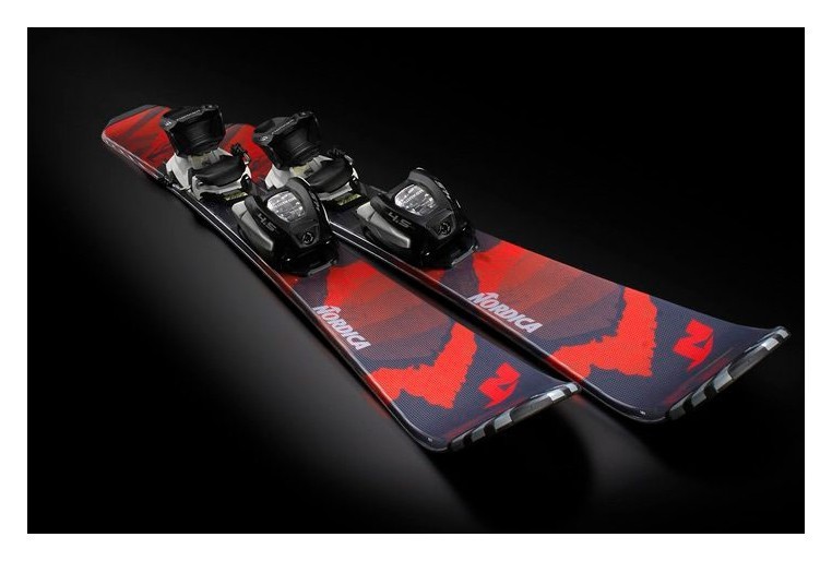 Лижі гірські комплект для підлітків Nordica NAVIGATOR TEAM+J7.0 FDT 120см Black/red (0A0337ME) WRH