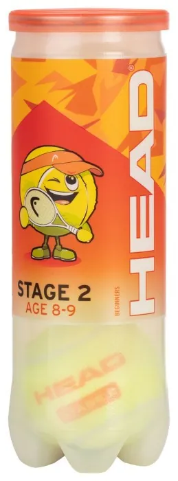 Мячи для тенниса HEAD (578423) 3B HEAD STAGE 2-ORANGE-6 DZ 2026