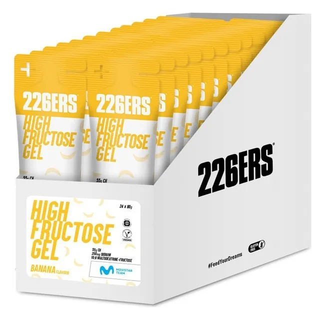 Гель 226ERS High Fructose 55г углеводов банан 80г 24шт/уп 1920г