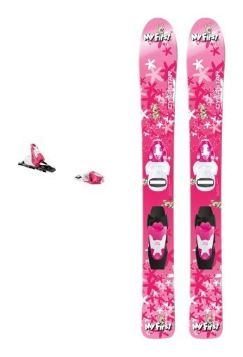 Лижі гірські (комплект) для дітей Dynastar MY FIRST GIRL+TEAM 2 93см Pink (DACWV01+FC2A052), укр, укр