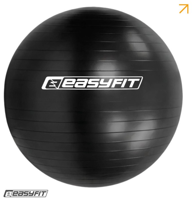Мяч для фитнеса EasyFit BalanceBall 85 см черный