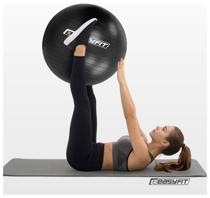 Мяч для фитнеса EasyFit BalanceBall 85 см черный