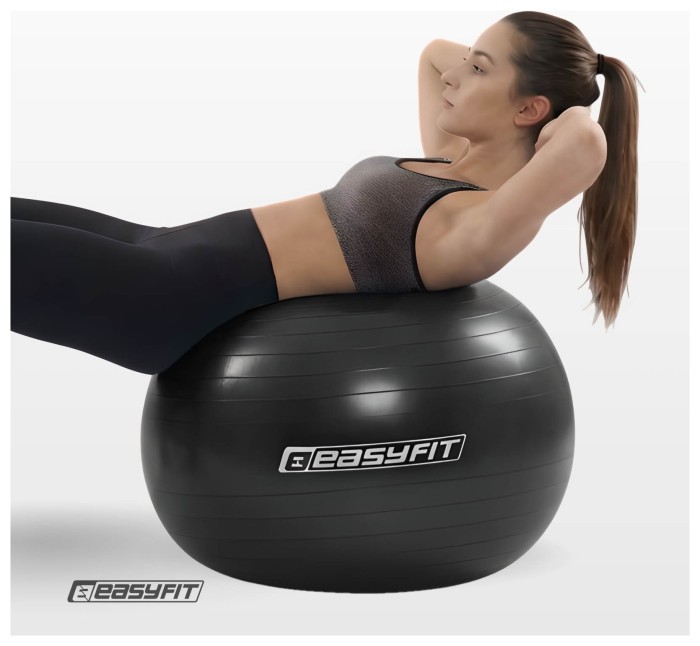 Мяч для фитнеса EasyFit BalanceBall 85 см черный