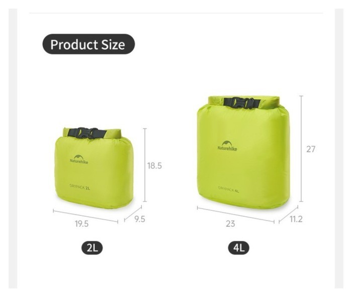 Гермомішок Naturehike CNK2550XB012, 8 л, жовтий