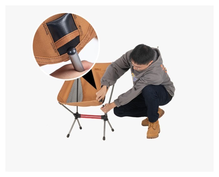 Стул складной ультралегкий Naturehike Stellaluna L01 CNK2350JJ017, оранжевый