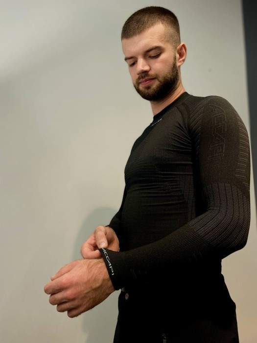 Термофутболка з довгим рукавом чоловіча Accapi Xperience, Military Black, XL/XXL