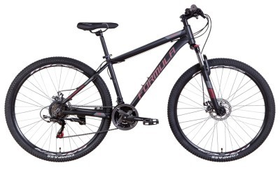 Велосипед AL 29&quot; Formula MOTION AM DD рама-&quot; 2022 (чорно-червоний (м))