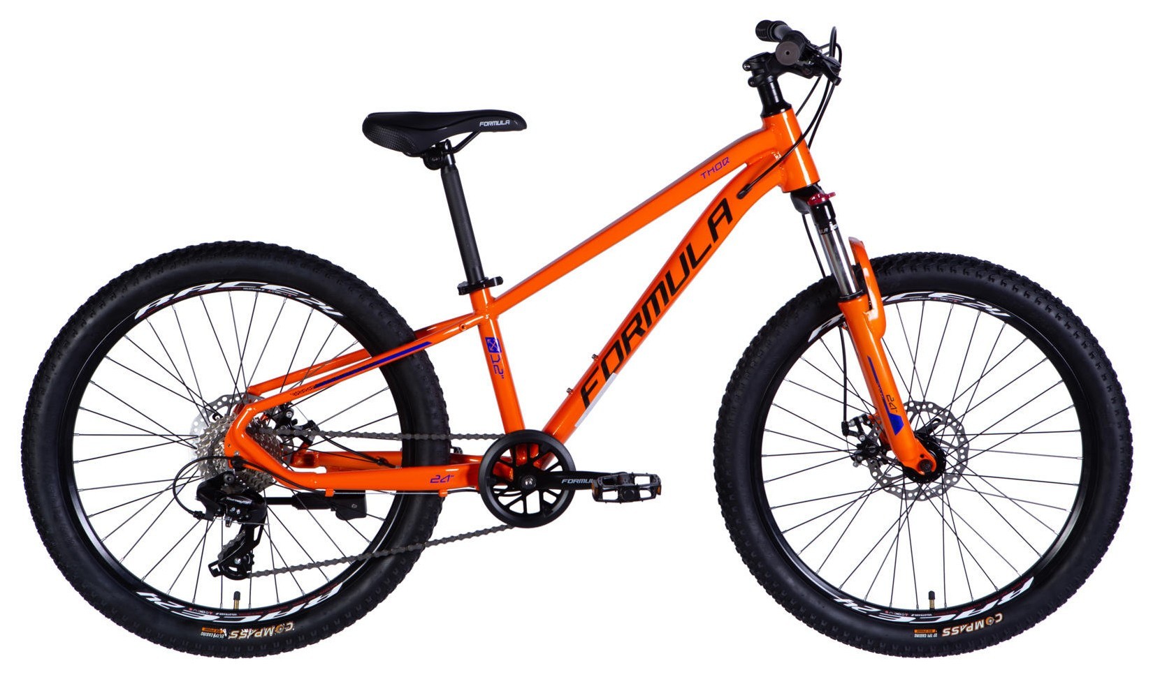 Велосипед AL 24" Formula THOR DD CS рама-12" помаранчево-чорний 2025