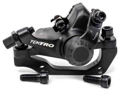 Гальмо дискове задн. механ. 160мм TEKTRO M280 (TR-52) без ротора, з адапт. чорний