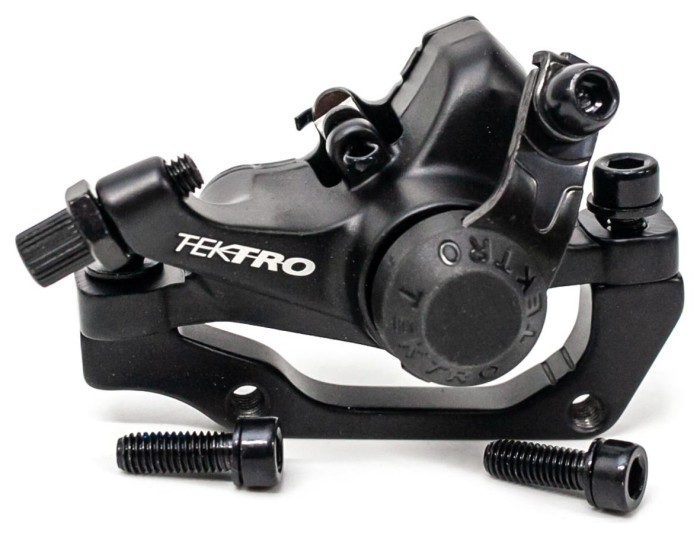 Гальмо дискове задн. механ. 160мм TEKTRO M280 (TR-52) без ротора, з адапт. чорний, укр, укр