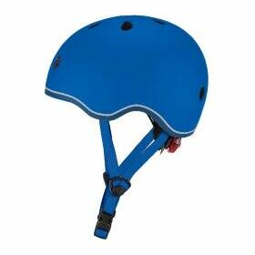 Шлем защитный детский Globber Evo Lights с фонариком, синий