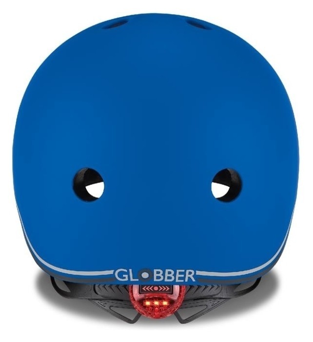 Шолом захисний дитячий Globber Evo Lights з ліхтариком, синій, укр, укр