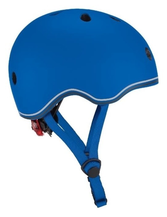 Шолом захисний дитячий Globber Evo Lights з ліхтариком, синій, укр, укр