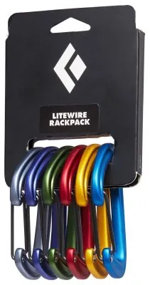Набор карабинов Black Diamond LiteWire Rackpack, No color, One Size