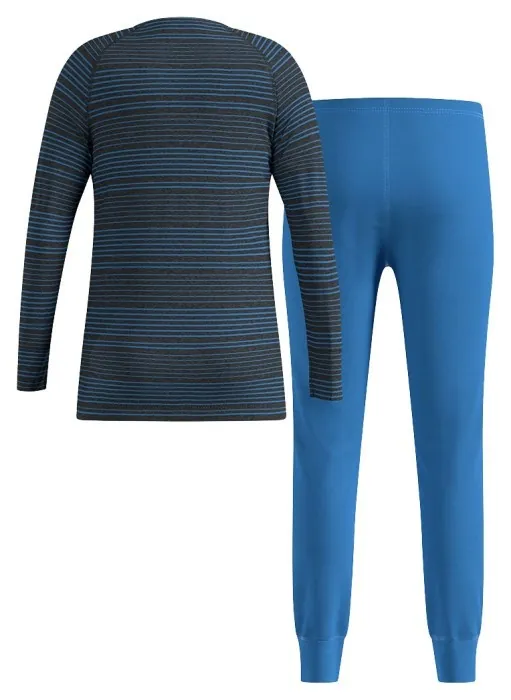Odlo комплект Active Warm Jr nebulas blue-black 116