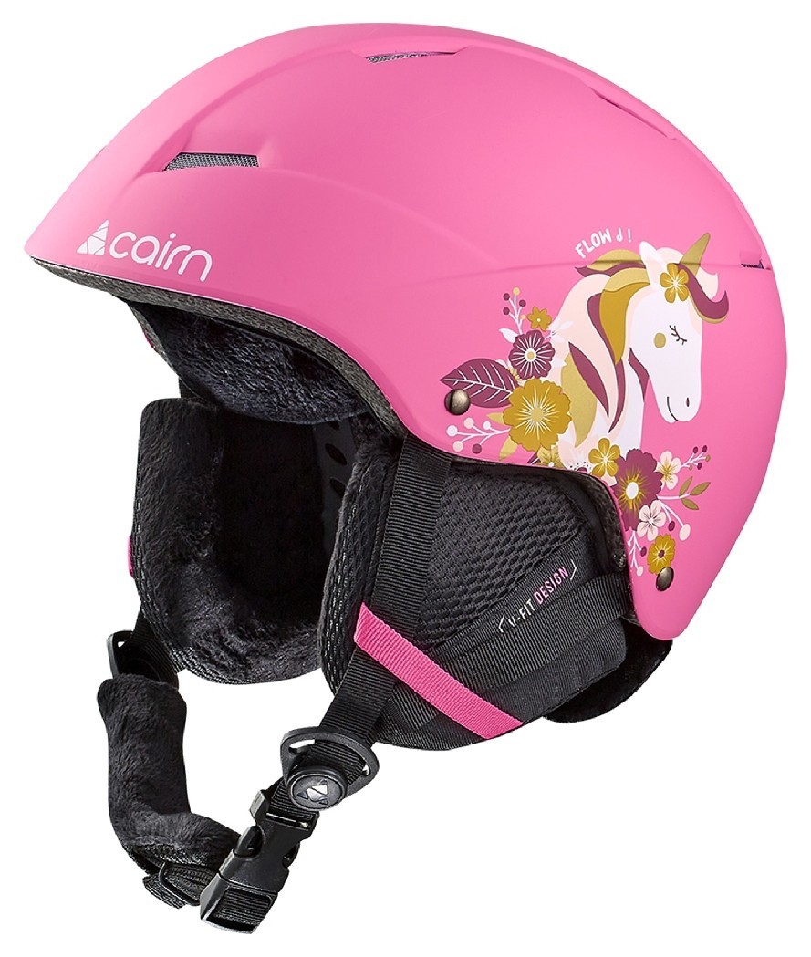 Cairn шлем Flow Jr mat pink-unicorn 46-48