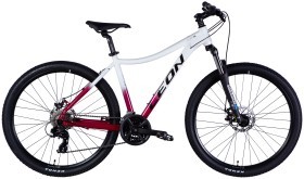 Велосипед AL 27,5" Leon XC LADY 105 DD CS рама-18" белый с малиновым 2025