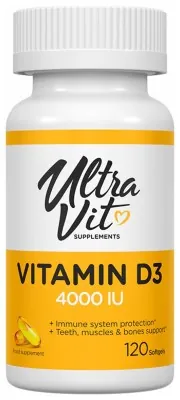 Vitamin D3 4000IU - 120 softgels
