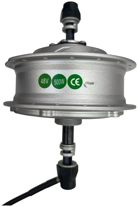 Мотор редуктор. 256 об/хв 48B 500Вт задній 36H под трещотку 150мм 12G сріблястий GP G104R, укр, укр