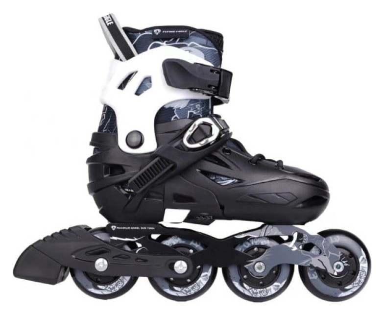 Роликовые коньки детские раздвижные Flying Eagle S5S Plus черные 28-32